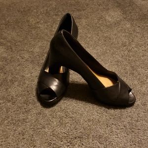 Clark's leather heels
